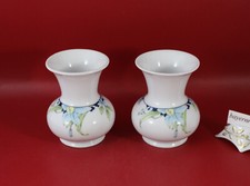 Wunsiedel Retsch Bavaria Porzellan - 2 St. Minivasen / Vasen H. 9,5 cm. Blumen