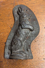 antik große Back Form Osterhase Marzipan Schokolade Eisen Blech zweiteilig