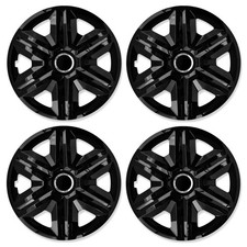 4x Radkappen Radblenden Radzierblenden Fast 15 Zoll Schwarz Set für Opel