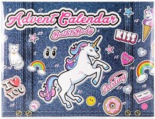 Einhorn Körperpflege Adventskalender  JEANS EDITION  Kosmetik Weihnachtskalender