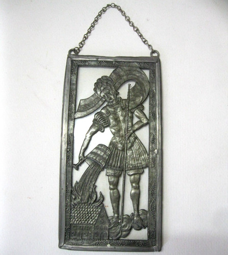 Altes fensterbild aus - fensterbild, zinn