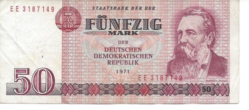 Geldschein banknote ddr - geldschein,