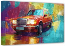 Mercedes W124 abstrakt art