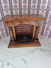 Vintage Kamin aus Holz