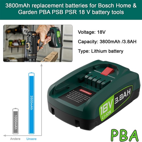 Stück 8ah akku für bosch - 4,
