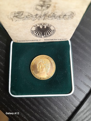 Goldene gedenkmünze hermann - goldene, gedenkmünze-hermann