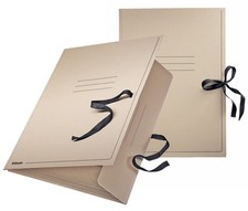 Esselte Zeichnungsmappe, DIN A1, mit Bändern, naturbraun