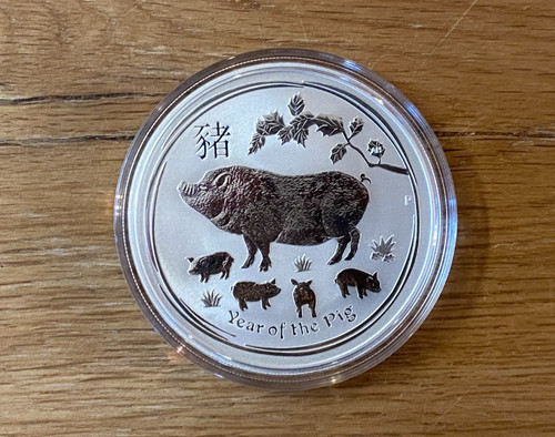 Silbermünze lunar 2 - 1, oz