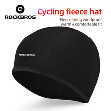 ROCKBROS Sportmütze winddicht warm Fleece Herren Mütze Outdoor Radfahren Skifahren - schwarz