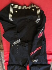 US NAVY VIETNAM ERA SAILOR UNTERKLEID BLUE JUMPER CRACKER JACK UNIFORM SET.