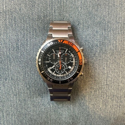 Nautica chronograph uhr - uhr, orange