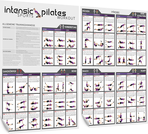 Pilates workout poster - |, 60