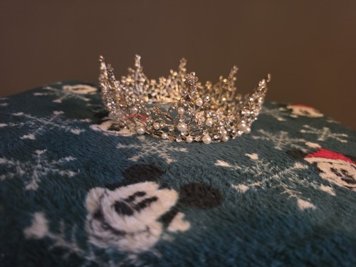 Silbernes strass diadem - silbernes,