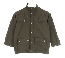 Fjallraven Kids Greenland Jacke Jungen 140 CM Zip Dunkelgrun Taschen Ungefuttert