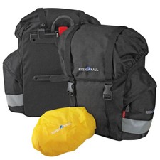 Rixen&Kaul Klickfix Classic Hinterradtasche Panier Doppeltaschen Set schwarz