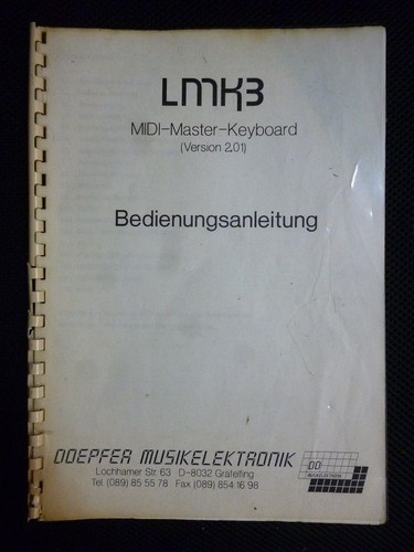 Bedienungsanleitung lmk3 - bedienungsanleitung,