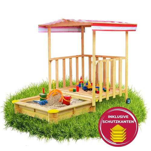 Spielhaus mit sandkasten - spielhaus,