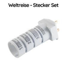 Universal Reiseadapter Stecker Set Stromadapter Euro-Stecker Europa UK GB Afrika