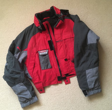 Skianzug von Colmar Gr 48 rot mit grauen Ärmeleinsätzen