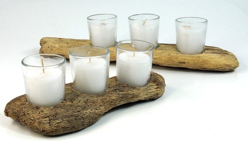 Kerzenleuchter treibholz mit - kerzenleuchter,