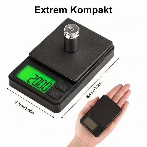 Digitale feinwaage 200g - digitale,