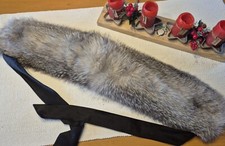 Silberfuchsstola mit schwarzem