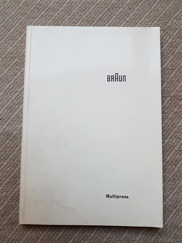 Braun multipress 1960 60er alt - 1960,