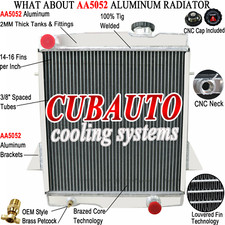 3 Reihig Aluminium Kühler Für 1968-1974 Triumph TR6 / 1967-1969 TR5 2.5L DE