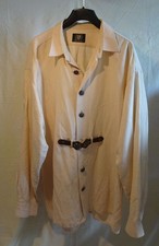 Herren Trachten-Hemd bzw. Jacke, OS Trachten, cremefarben, Gr. XXL