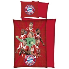 Linon Bettwäsche FC Bayern München Champions Glow in The Dark 135x200 Kinder Fan