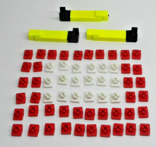 rote und weiße Stecker mit Steckschlüssel +++ 50 Stück ++++ Zubehör ++ Playmobil