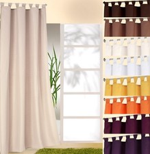 Schlaufenschal inkl. Kräuselband blickdicht Gardine Vorhang Dekoschal Uni Typ117