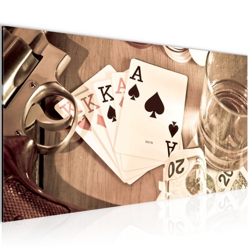 Wandbild poker whisky - poker,