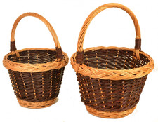 Einkaufskorb Blumenkorb Kartoffelkorb Erntekorb Pilzkorb Weide Weidenkorb Rund