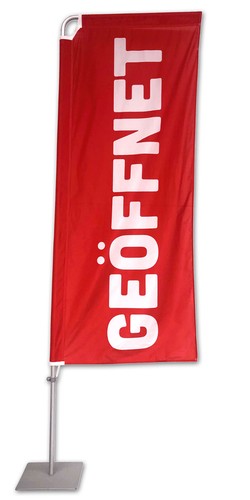 Geöffnet beachflag rechteck - geöffnet,