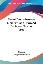 Nonnus | Nonni Dionysiacorum