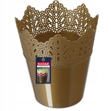 Blumentopf Gold 14,5cm Hoch