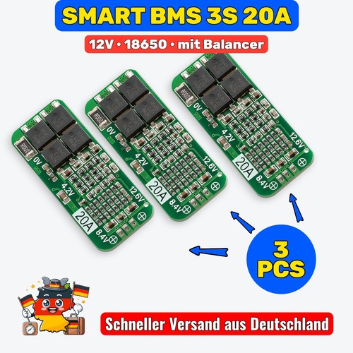 Bms smart 20a 12 6v - 3x, 3s