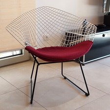 2 x Original KNOLL Sessel Diamond Chair, Design: Harry Bertoia, 60er, Vintage