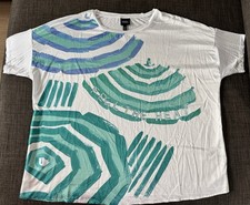 Ulla Popken Damen T-Shirt Gr.  50/52 weiß Strasssteine „Feel The Heat“