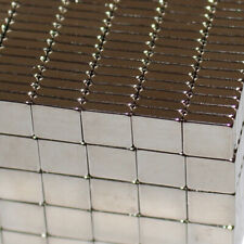 50 KLEINE STARKE NEODYM QUADER MAGNETE 8x8x2 mm NdFeB N45 BLOCK PINNWAND 1,8 KG