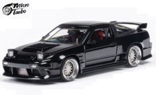 NISSAN 180SX - Type X  - black - MicroTurbo 1:64