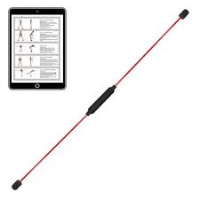 Best Sporting Schwingstab Fitness rot I Swingstick I Gymnastikstab mit Übungen