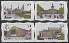 Berlin 1987 ** Mi 772-75 ZD aus Block 8 750 Jahre Berlin waagerechte Paare 0972D