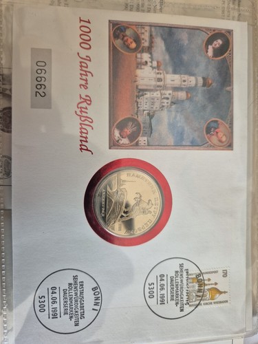 Bund 1991 russland numisbrief - bund,
