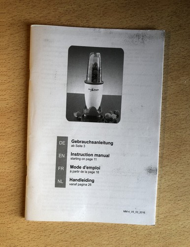 Original bedienungsanleitung - original,