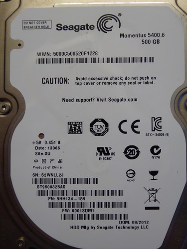 Seagate st9500325as s2w - seagate,