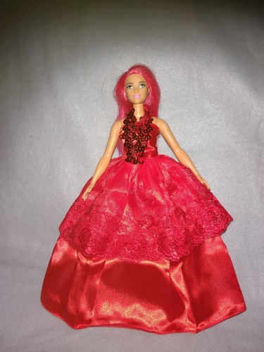 Barbie curvy kleid rot - barbie,