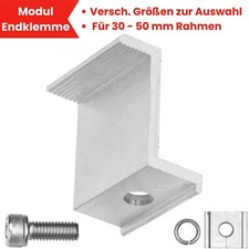 Endklemme solarpanel halterung - solarpanel,