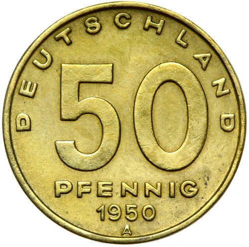 Ddr münze 50 pfennig - münze,